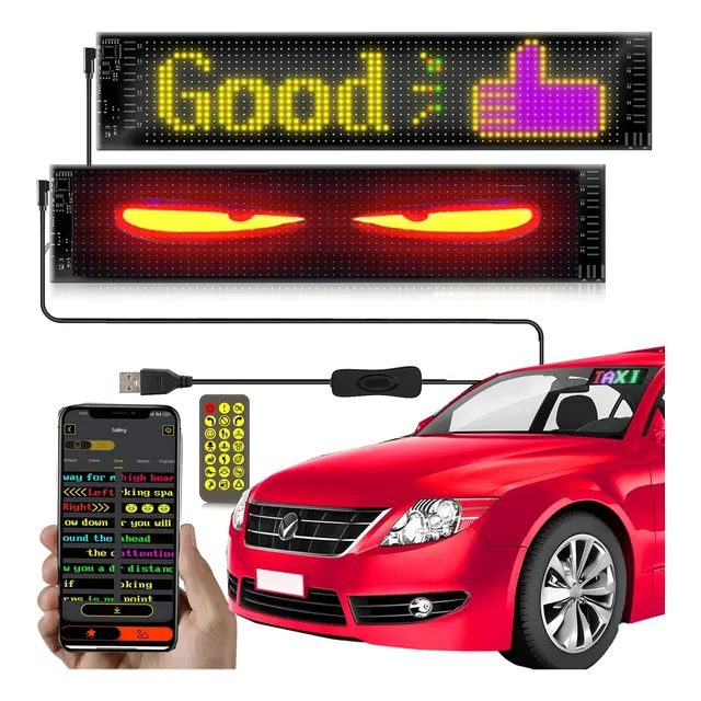 Pantalla Led Con Luz Devil Eyes Para Automóvil Luz De Ojos