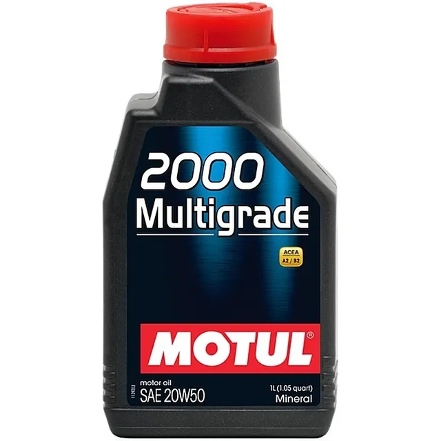 Motul 2000 20w50 Multigrado Mineral Aceite 1 Lt Motor Nafta