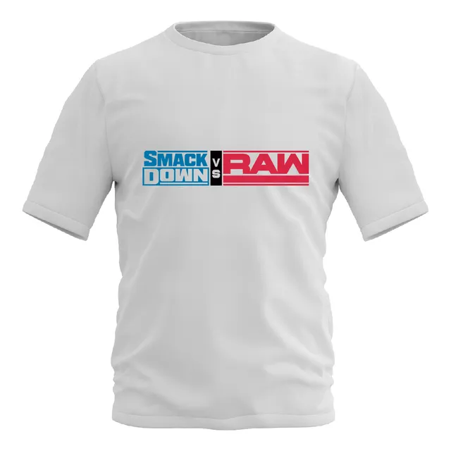 Playera Wwe Smackdown Vs Raw Logos Wwe