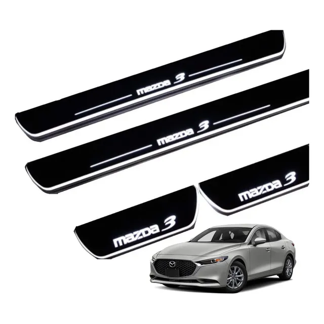 Moldura De Puertas Estribos Iluminados Para Mazda 3