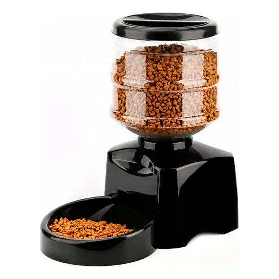 Comedouro Automático 5kg Cães Gatos Ração Dispenser C/ Voz