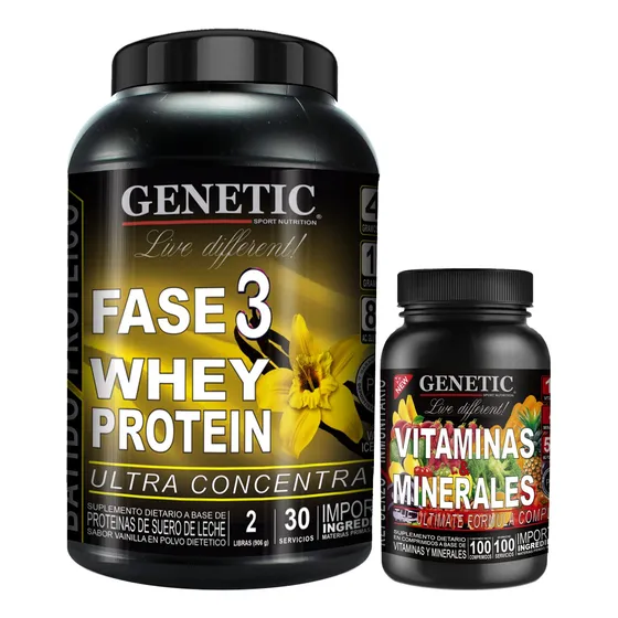 N1 Aminos Esenciales Proteina F3 Vitaminas Minerales Genetic