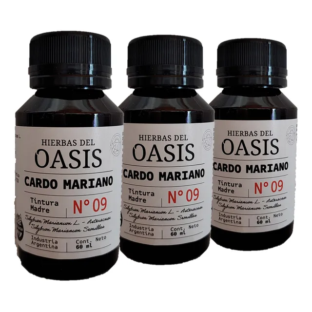Tintura Madre De Cardo Mariano Hepatoprotector Pack X 3 Unid