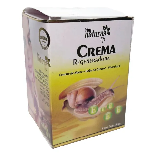 Crema Regeneradora Concha Nácar+baba Caracol+vit E 70 Grs In