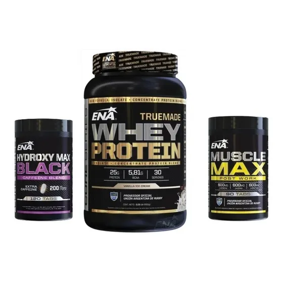 Combo Tonificacion Truemade Hidroxy Muscle Max Quemador