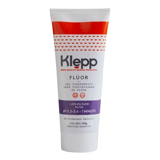 Klepp Flúor Gel One Minute Tutti Frutti X200 Grs Odontología