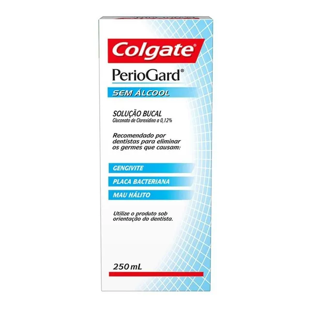 Enxaguante Antisséptico Bucal Colgate Periogard 250ml C/nota