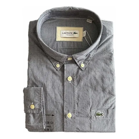 Camisa Lacoste Hombre Manga Larga Talla L Cll10