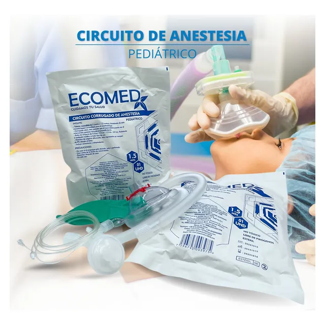 Circuito Corrugado De Anestesia Pediátrico.