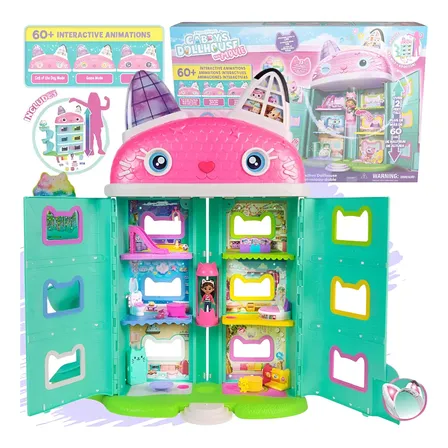 Playset Filme Casa Mágica Da Gabby De Luxo Com Som Luz Sunny Casa De Luxo Com Som E Luz Interage Com Orelhas Magicas Musical
