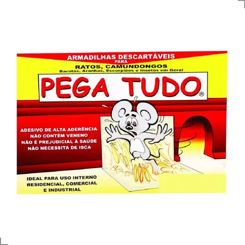 Kit 3 Un. - Cola Pega Tudo Para Ratos Baratas E Insetos