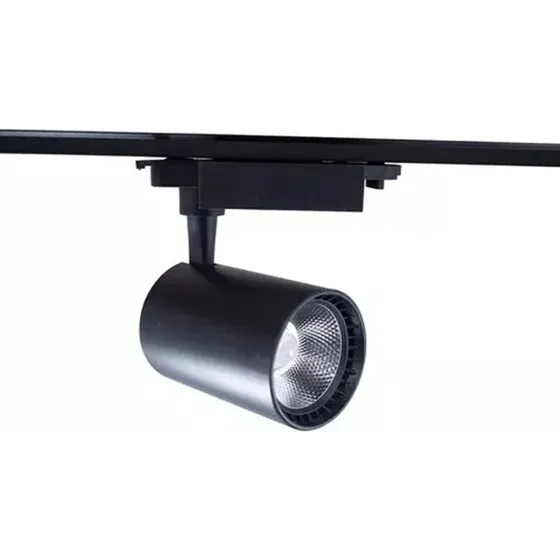 Lampara Para Riel 2 Vias 20w Led  Negro Blanco Economico