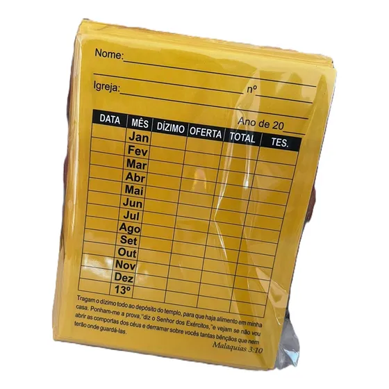 Envelope Para Convite Dízimo E Oferta 50 Und
