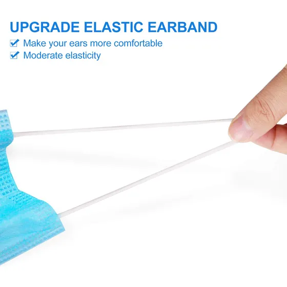 Fgccjp Mascara Desechable Para Niño 3 Capa Cinta Elastica