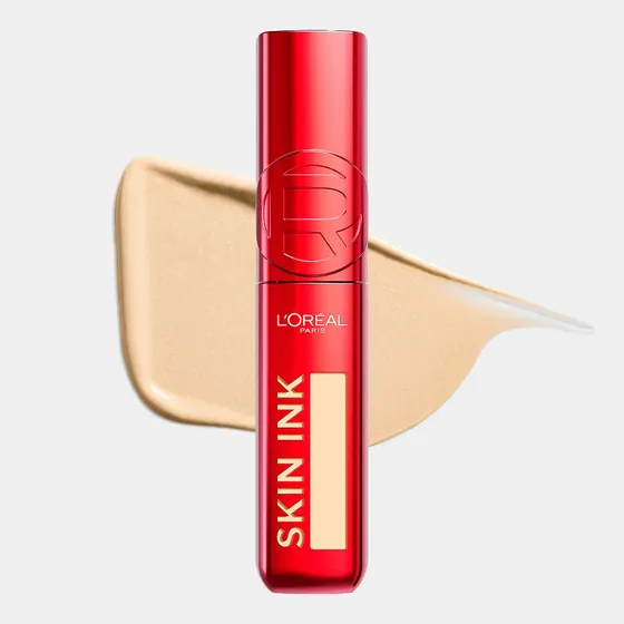 Base de maquillaje y corrector 2 en 1 Infallible Skin Ink de larga duración y resistente a transferencias, 15 ml de L'Óréal Paris