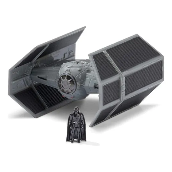 Micro Figuras Acción Star Wars Tie Fighter + Darth Vader