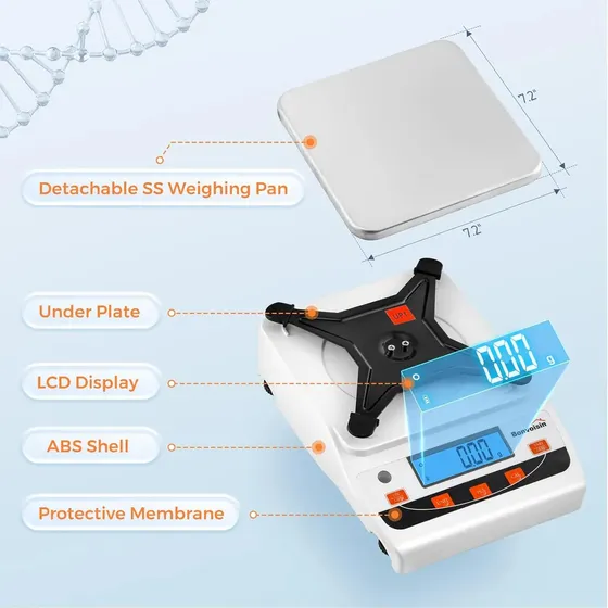 Báscula Bonvoisin 5000g 0.01g Usb - Alta Precisión / Bcv