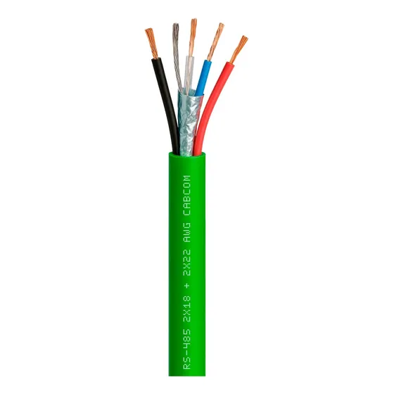 Cabo Rs485 Automação 2 Vias 18awg 2 Vias 22awg Blindado 100m