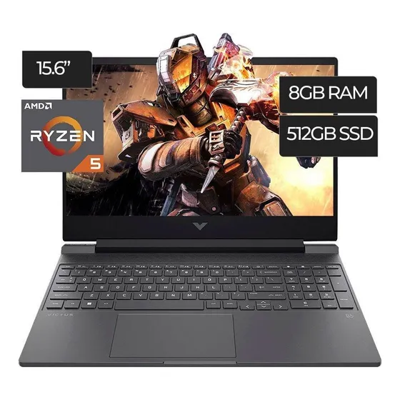 Laptop Hp Victus Ryzen 5-7h/8gb/512gb Ssd/radeon Rx655 144hz