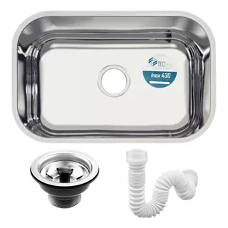 Cuba Inox Pia Cozinha 430 47x30x14 VĂĄlvula SifĂŁo - Tec Inox Cuba Inox Pia Cozinha 430 47x30x14 VĂĄlvula SifĂŁo - Tec Inox