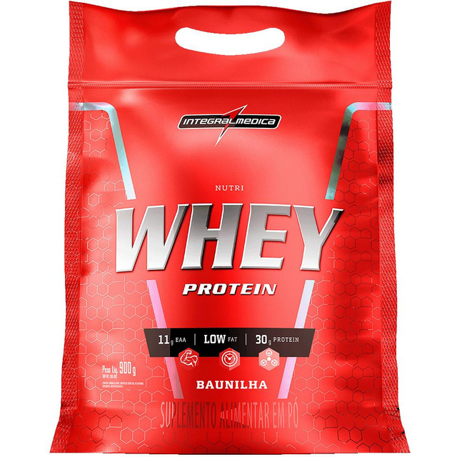 Nutri Whey Protein Pouch Baunilha 900g Integralmédica Nutri Whey Protein Pouch Baunilha 900g Integralmédica
