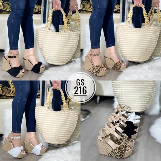 Sandalias Altas Elegantes Tacon De Cabulla Para Damas Mujer