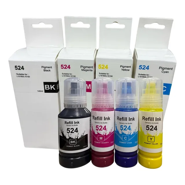 Tintas 524 Compatible Para Epson L6490 L15150 L15160 Generic