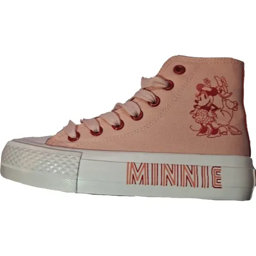 Bota Vulcanizada Canvas Plataforma Minnie