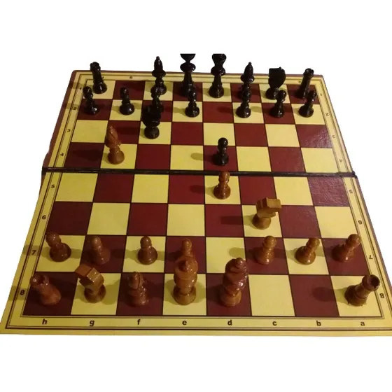 Juego Ajedrez Vintage Madera 39 X 39 Jaque Mate Impecable