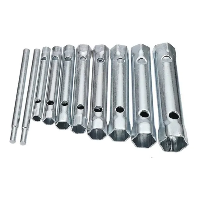  Set 10 Llave Plomero Trasera Tuerca Llave Bujía Llave Juego