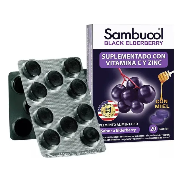 Sambucol - Sauco Negro Con Miel Alivio Garganta Gripe Sabor N/a