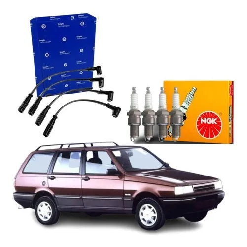 Kit Jogo Cabo E Vela Original Fiat Elba Fiorino Premio