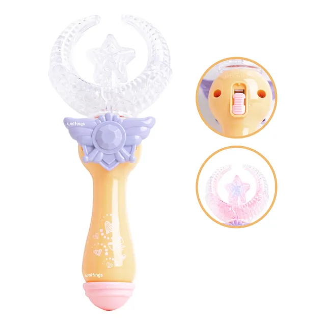 Varita Magica De Juguete Tiny Luces Led Cetro Juego Magia