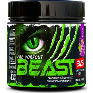 PrĂ©-treino Beast 300g Sabor: Uva - Ultra Concentrado - Promove Vasodilatação, Recuperação EnergĂ©tica, Aumento De Ăxido NĂtrico, Desintoxicação E Melhora De Concentração E Foco PrĂ©-treino Beast 300g Sabor: Uva - Ultra Concentrado - Promove Vasodilatação, Recuperação EnergĂ©tica, Aumento De Ăxido NĂtrico, Desintoxicação E Melhora De Concentração E Foco