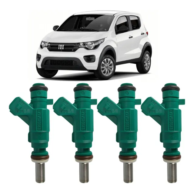 Kit 04 Bico Injetor Bosch Mobi 1.0 Fire Evo 2016 Em Diante