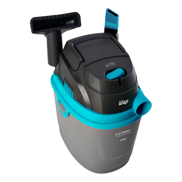 Aspirador De Água E Pó Portátil Wap Gtw Compact 1400w Cinza/azul/preto 220v Aspirador De Água E Pó Portátil Wap Gtw Compact 1400w Cinza/azul/preto 220v