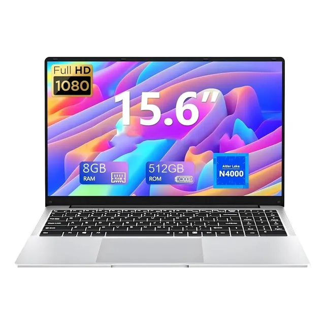 Laptop 15.6'' Intel Celeron N4000, Portátil 8g+512g Win 11