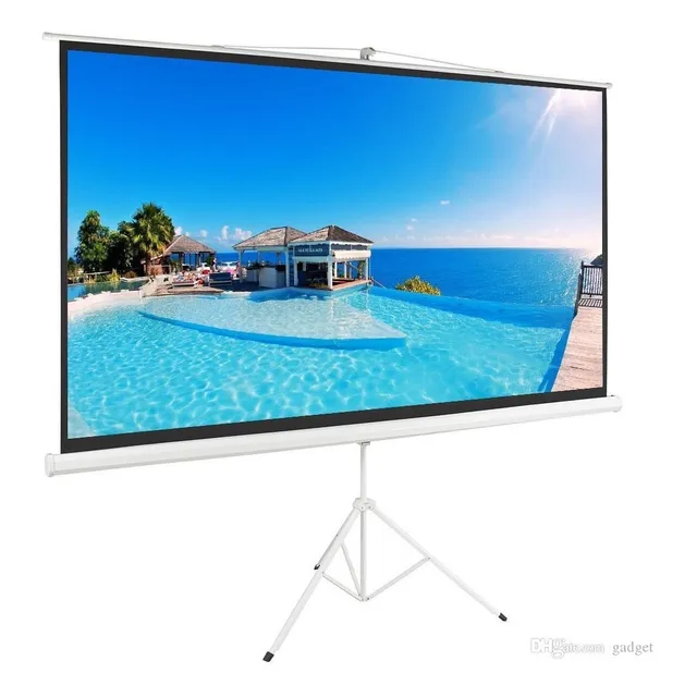Telon De Proyector Con Tripode 2.03m X 1,52m 4:3 Tipo Cine