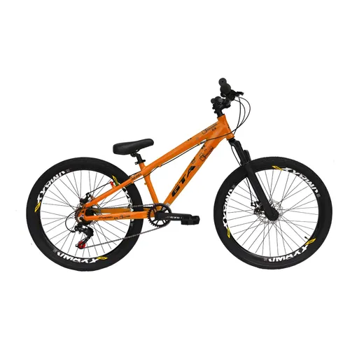 Mountain Bike GTA Freeride Laranja Aro 26 21V Shimano Quadro