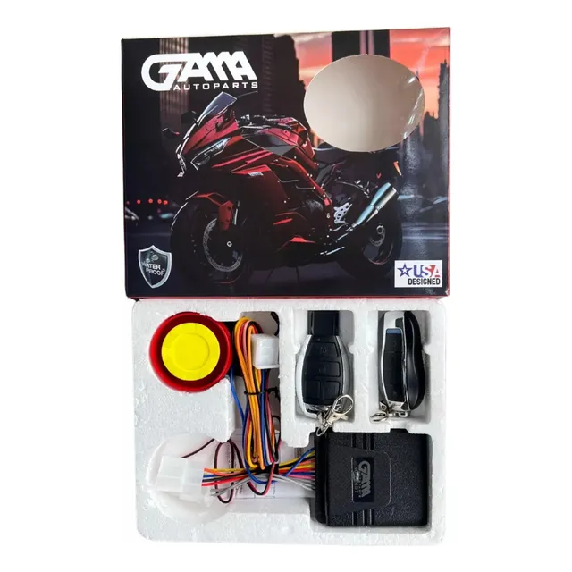 Alarma Con Anti Atraco Waterproof Para Moto Marca Gama