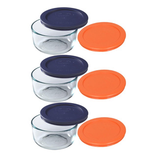 Plato Redondo Transparente Pyrex Storage De 2 Tazas, Paquete Plato Redondo Transparente Pyrex Storage De 2 Tazas, Paquete