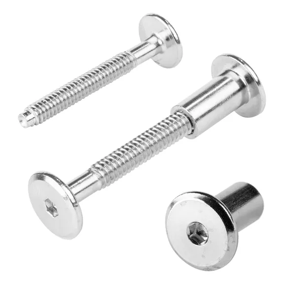 Tornillo Conector Tuerca Union Muebles 5cm X 1/4 100 Uds