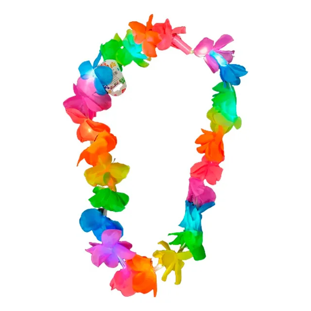 Pack X12 Collares Hawaianos Led - Big Party Cotillón