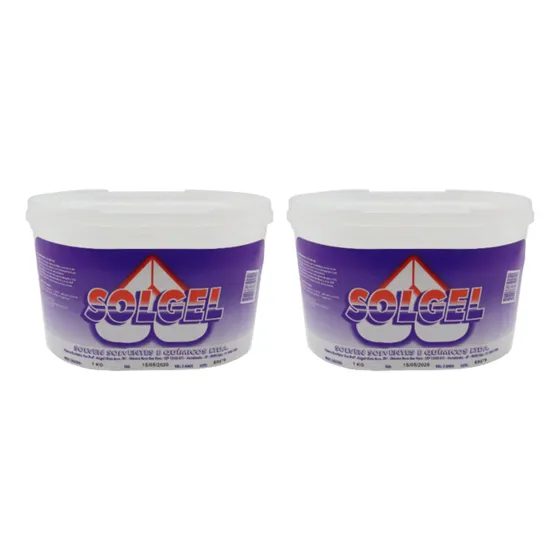 Kit 2kg Parafina Gel Cristal Para Fabricar Velas Artesanais 