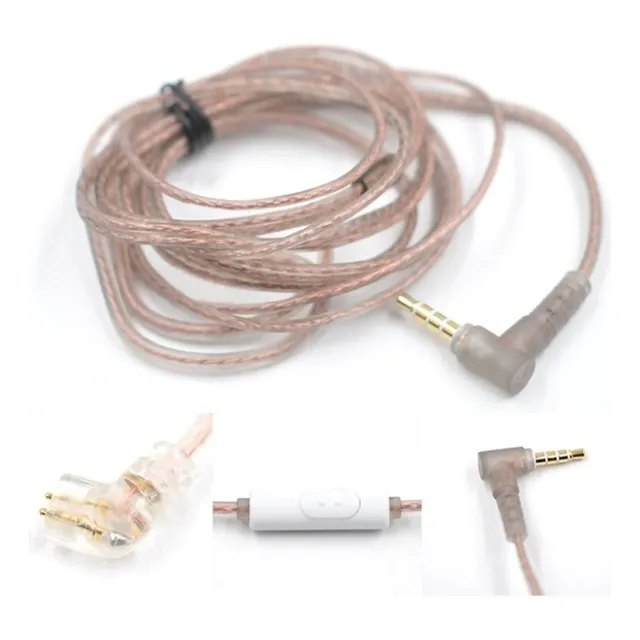 Cable Kz C Pin con micrófono para auriculares Mod.ZSN Pro/ZS10 Pro, color dorado