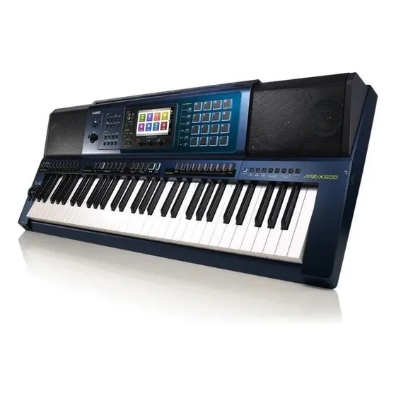 Teclado Arranjador Casio Mz-x500 61 Teclas Profissional Azul
