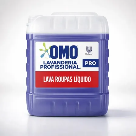 Lava Roupas Líquido Omo Lavanderia Profissional Lavagem 7 L
