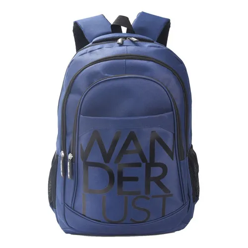 Mochila Portanotebook Wanderlust Diseño Moderno Laptop Azul