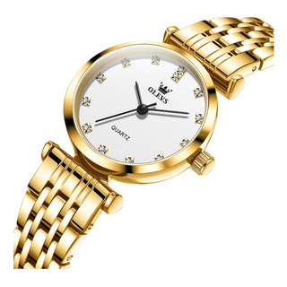 Reloj Olevs Diamond Simple De Acero Inoxidable Para Mujer Reloj Olevs Diamond Simple De Acero Inoxidable Para Mujer
