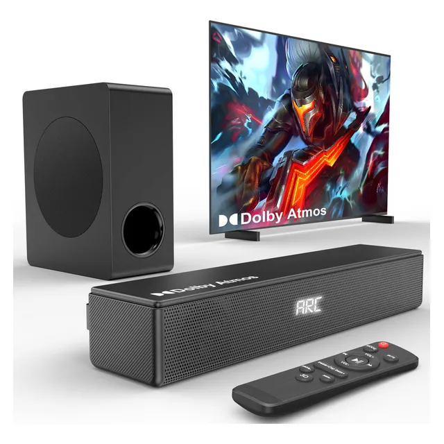 Dolby 2.1 Home Theater Dolby Atmos Barra De Sonido Y Woofer